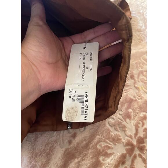 NWT y2k brown satin corset with embellished front‎ size medium - Picture 7 of 8